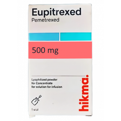 EUPITREXED 500 MG ( PEMETREXED ) POWDER FOR CONCENTRATE FOR SOLUTION FOR IV INFUSION VIAL